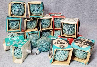 Ge lighted ice ball blue bulbs c7 5