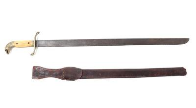 Lot 12 spanish colonial mexican eagle head sword wsheath