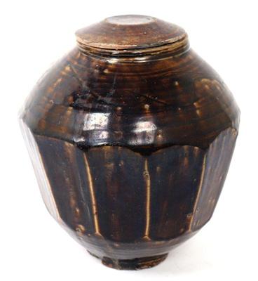Lot 443 korean brown stoneware faceted vessel joseon dynasty 1392 1910