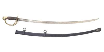 Lot 6 m1860 cavalry saber sword with scabbard