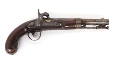 Sale Photo Thumbnail #112: Lot 117 us m1836 flintlock pistol by r johnson 1843