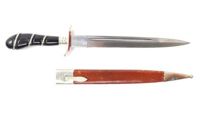 Lot 22 european hunting knife wscabbard circa late 1800s