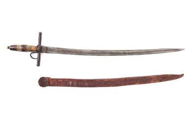 Lot 17 spanish colonial espada ancha sword w scabbard