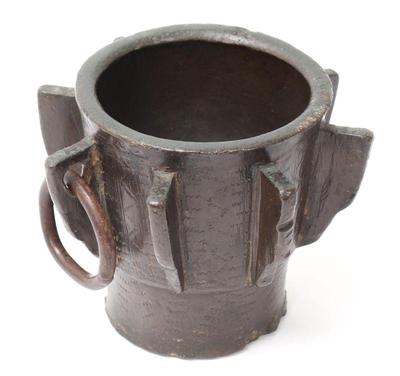 Lot 367 haute epoque moorish bronze mortar 14th c.