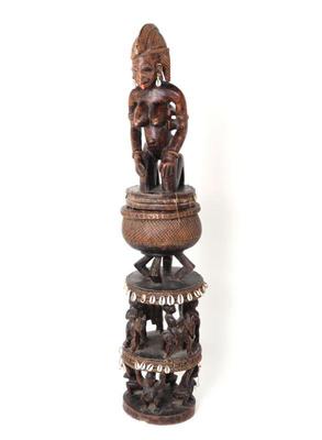 Lot 487 massive bambara bowl statue mali