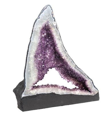 Lot 301 stunning shark fin amethyst geode cluster