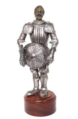 Lot 167 full suit of embossed miniature armour