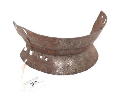 Lot 207 european lame element of armor 16th c.