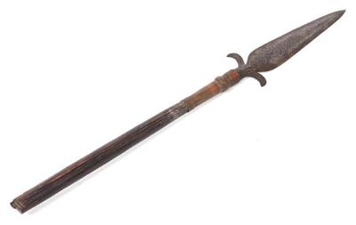 Lot 91 moro engraved metal spear