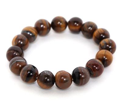 Lot 238 stunning tigers eye beaded bracelet