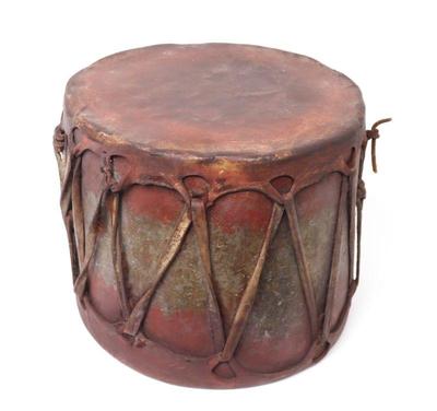 Lot 441 native american pueblo drum
