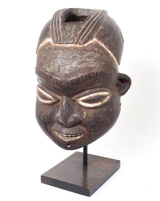 Lot 465 bamum helmet mask cameroon