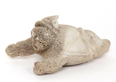 Lot 437 inuit bone flying shaman figure from spence bay
