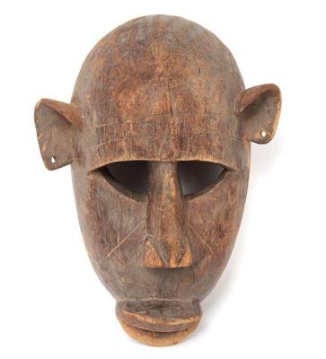 Lot 480 wood monkey mask bamana people