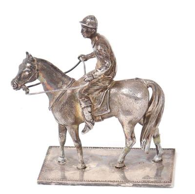 Lot 288 miniature jockey horse by tiffany & co, ny