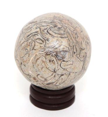 Lot 316 gorgeous section of polished dinosaur bone wstand