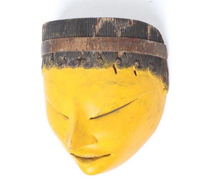 Lot 338 indonesian yellow dance mask
