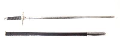 Lot 15 scottish highland silver cross hilt' broadsword wscabbard
