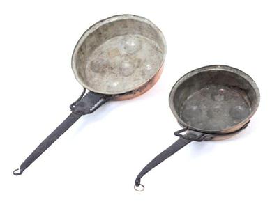 Lot 298 early european brass egg poach pans