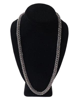 Lot 250 silver 6 1 persian chainmail link necklace