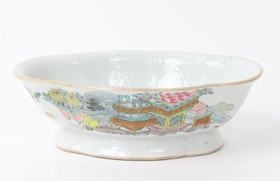 Lot 421 chinese oval porcelain bowl