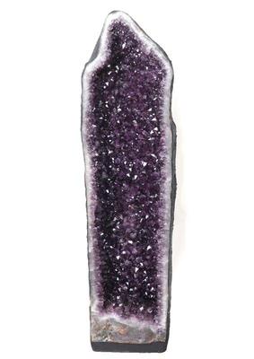 Lot 299 stunning dark purple amethyst cathedral geode