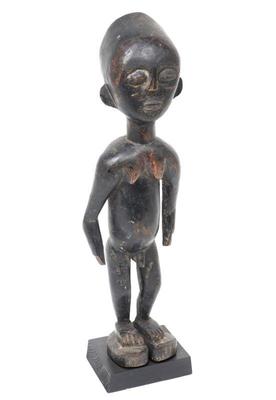 Lot 489 ghana carved male figure lagoons region