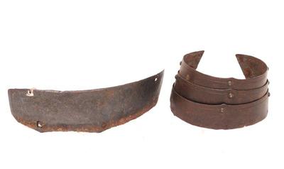 Lot 188 elements of armour two pieces 16th 17th c.