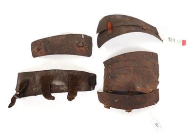 Lot 205 group of medieval elements of armor 16th 17th c.