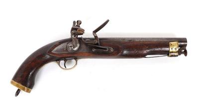 Lot 132 english pattern big bore flintlock pistol