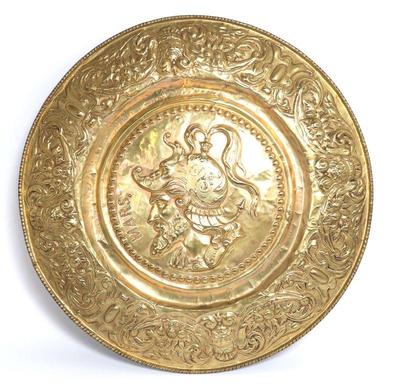 Lot 348 renaissance embossed charger of mars