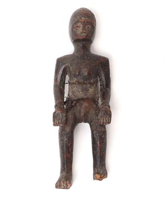 Lot 490 wood carved female ancestor figure
