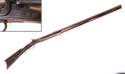 Lot 105 leman fur trade kentucky rifle double stamped
