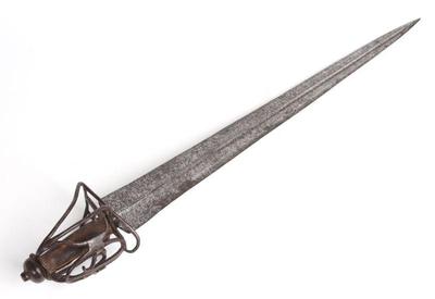 Lot 39 excellent basket hilted broadsword 16th c. and later
