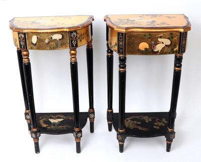Lot 434 nice pair of japanese side tables
