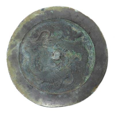 Lot 416 chinese zoomorphic bronze mirror