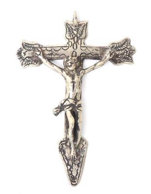 Lot 224 spanish colonial sterling silver crucifix 73g