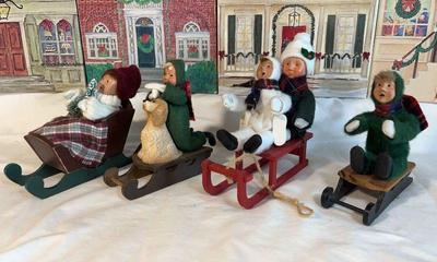 Byers choice carolers children at play