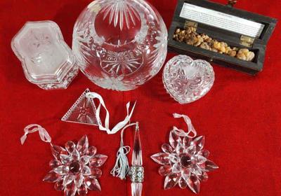 Christmas crystal decor