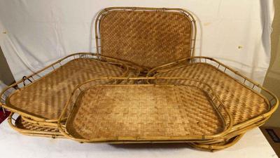 Bamboo serving trays