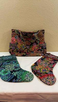 Vera bradley bag and stocking s