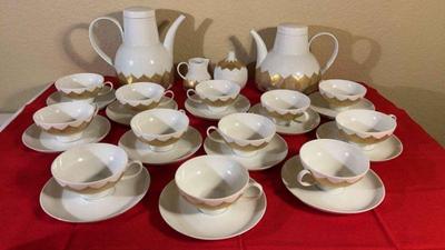 Vintage rosenthal gold lotus teacoffee set