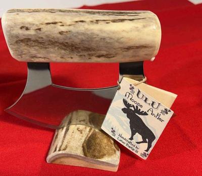 Moose antler ulu