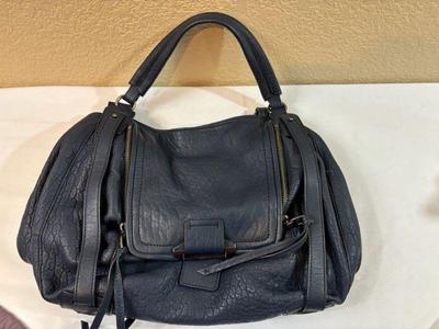 Kooba leather blue purse tote