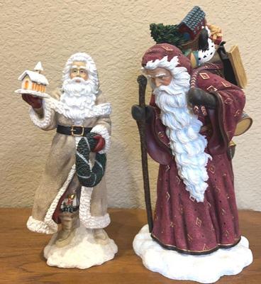 Lot of 2 pipka ltd ed santa figurines