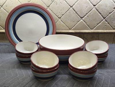 Longaberger pottery serving pieces