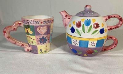 Ganz tea for one brighton mug