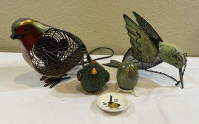 Deco breeze metal bird tabletop fan and more