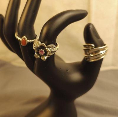 3 avery sterling rings