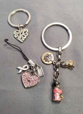 Key chains purse charms